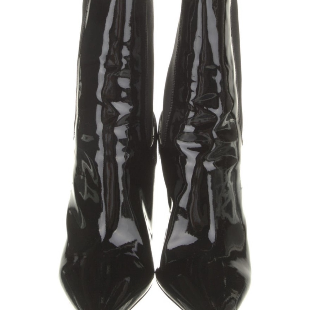 Yves Saint Laurent Black Ankle Boots with Stiletto Heel